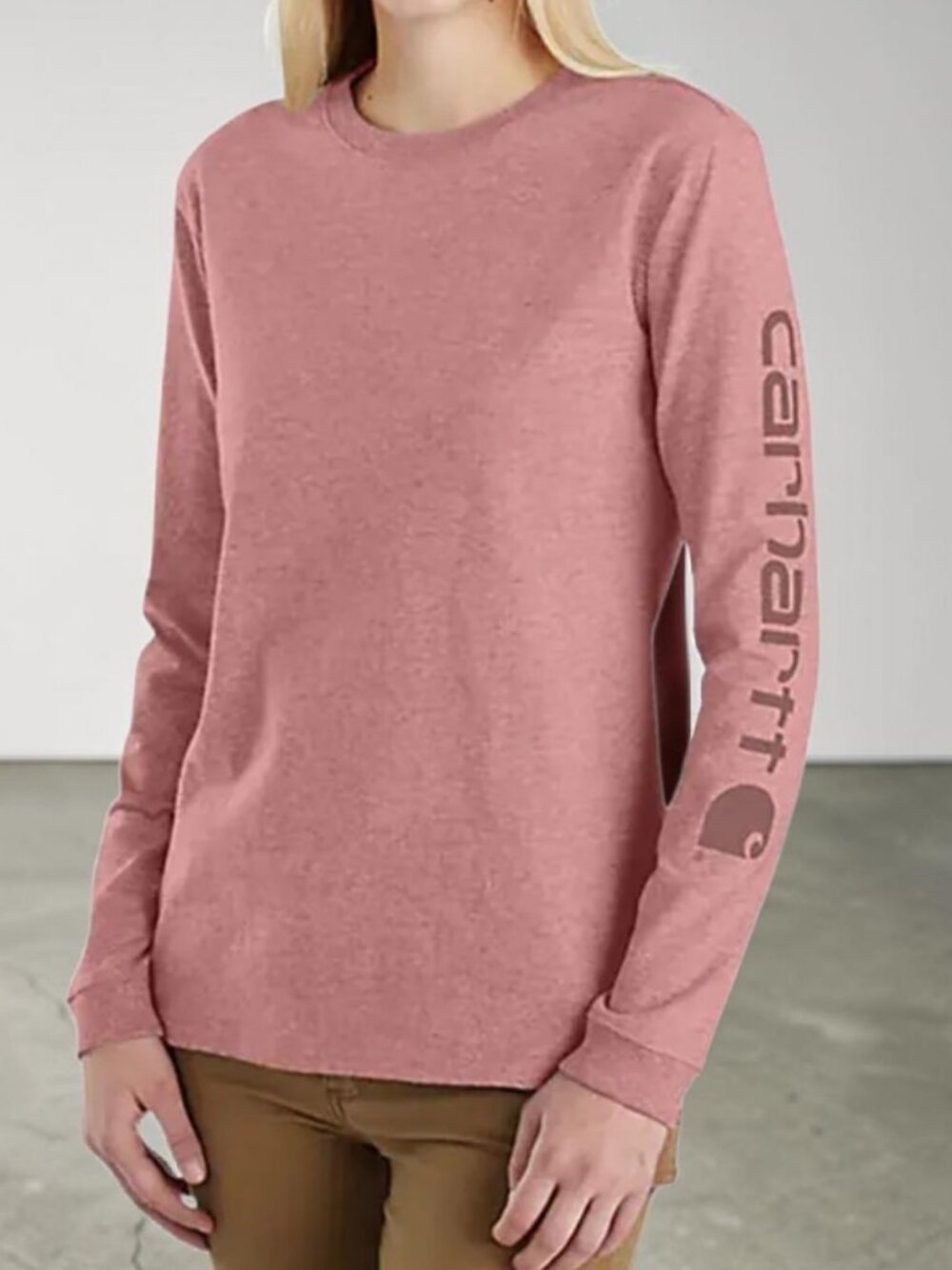 EUC CARHARTT (LG) Workwear Logo Long Sleeve Heavyweight Loose fit T-Shirt